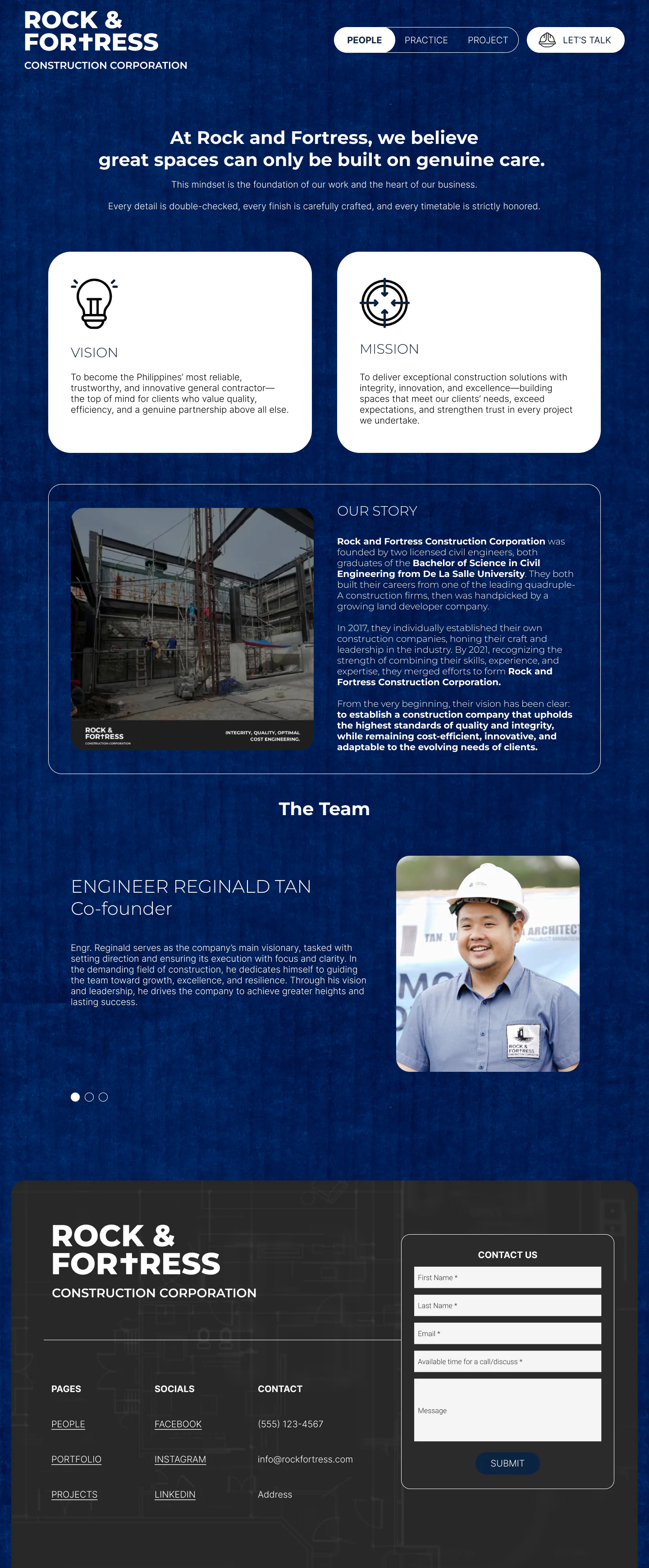 Rock & Fortress: A site that proves the work speaks for itself project preview 2