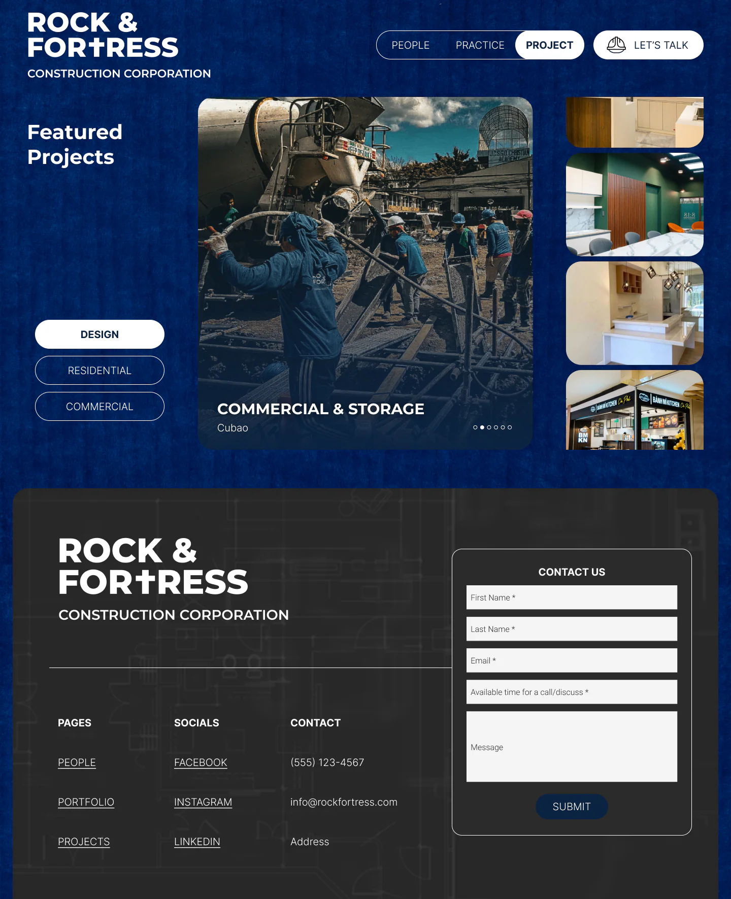 Rock & Fortress: A site that proves the work speaks for itself project preview 3